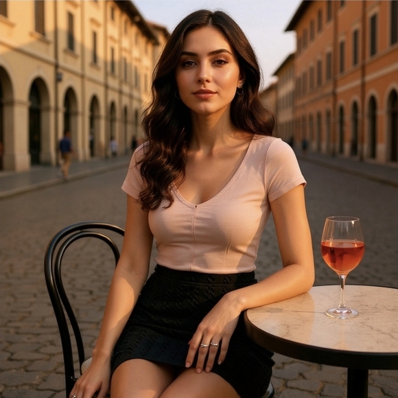 SHEIN Black Textured Mini Skirt – Split Hem, Elastic Waist – NWT – Size M - Picture 8 of 8